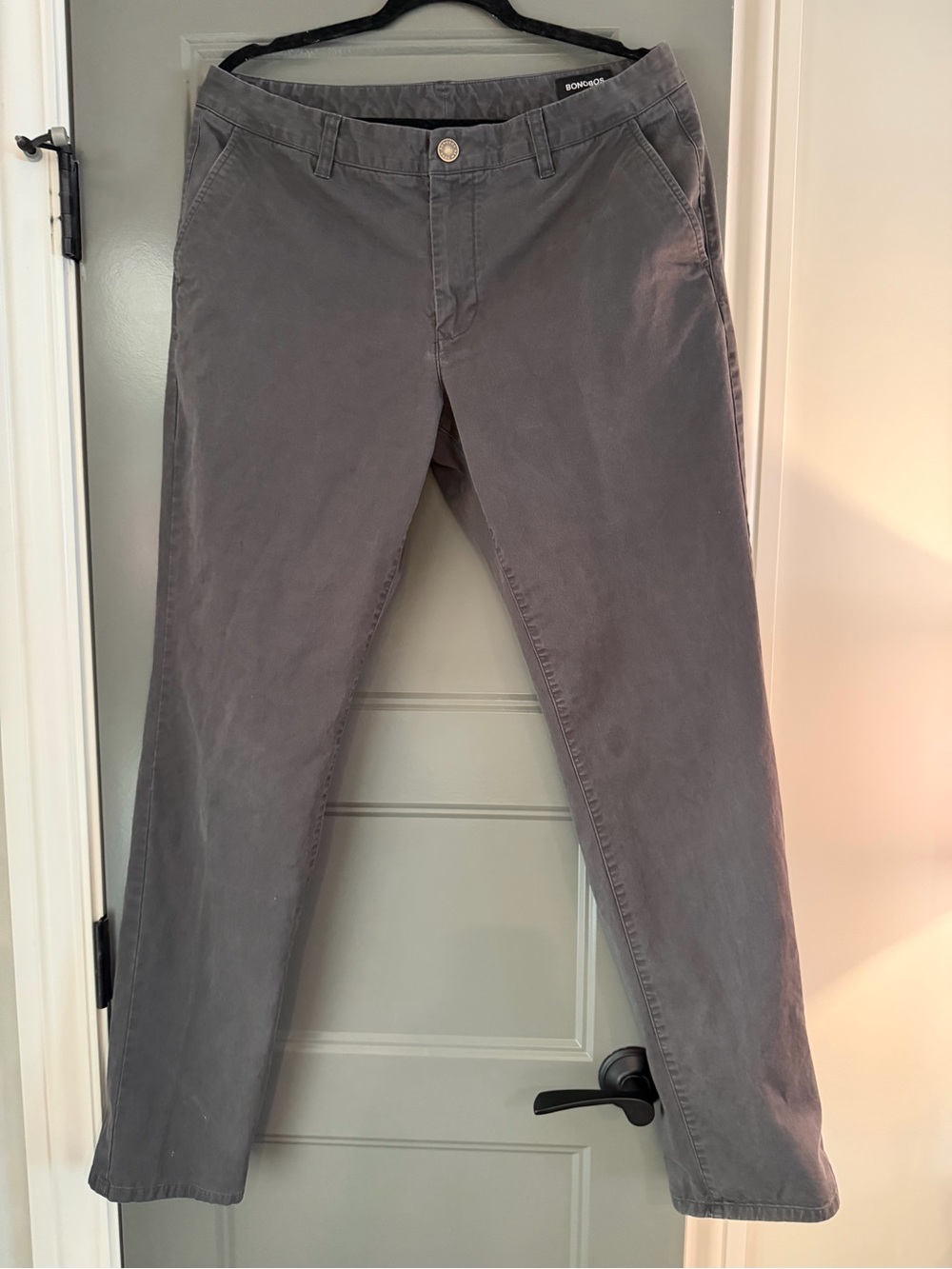 Bonobos Gray Straight-Leg Chinos